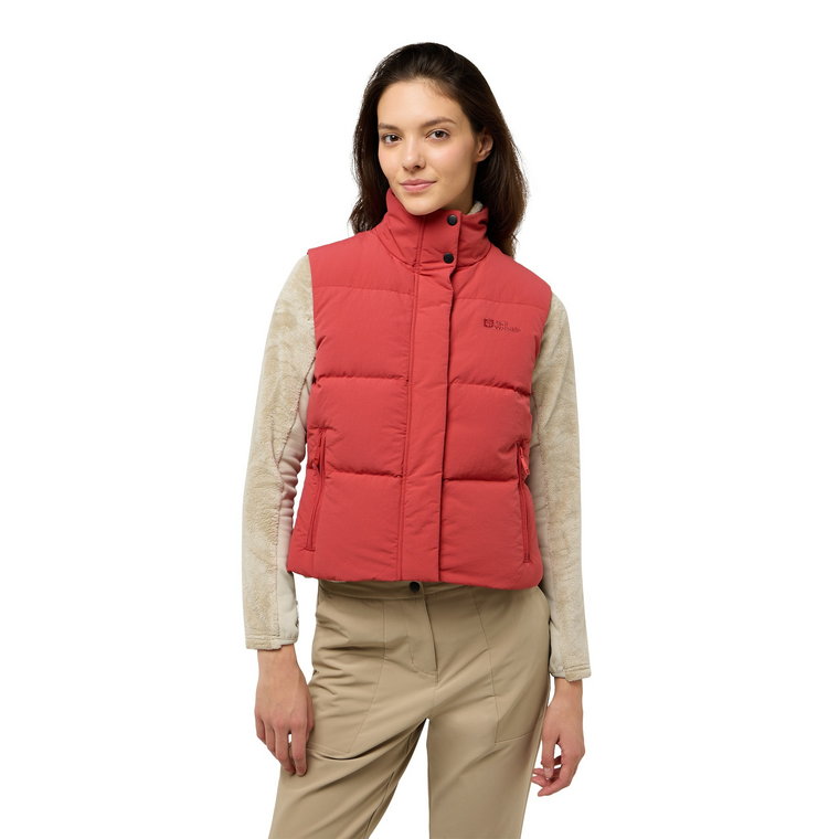 Damska kamizelka puchowa Jack Wolfskin NORDLICHT VEST W red coral - XS