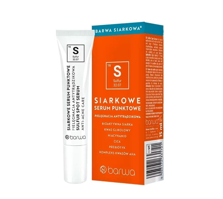 Barwa Siarkowa - Siarkowe serum punktowe 15ml