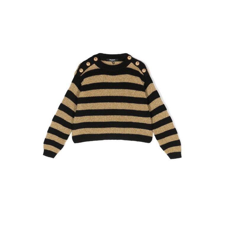 Girl Clothing Sweatshirts Beige Aw23 Balmain