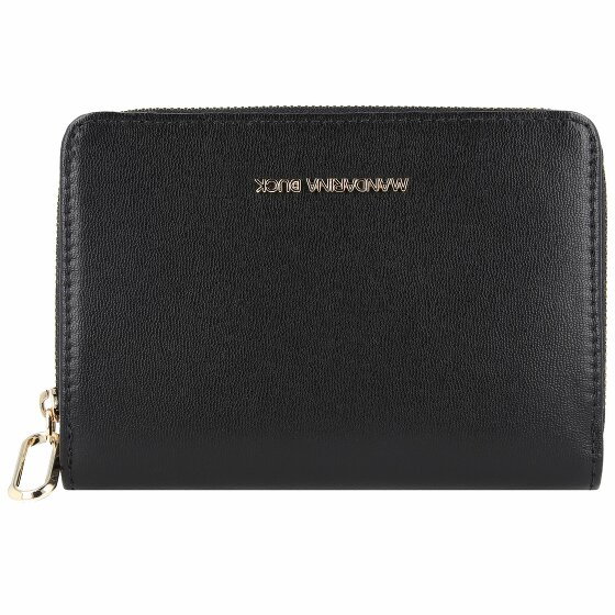 Mandarina Duck Skórzany portfel Luna 14 cm black