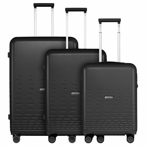 Epic Spin 4-Wheel Suitcase Set 3szt. satinblack