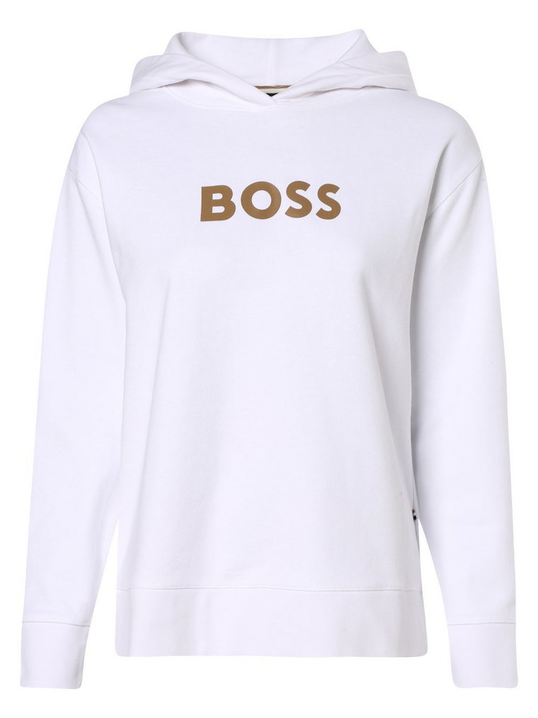 BOSS - Damska bluza z kapturem  C_Edelight_1, biały