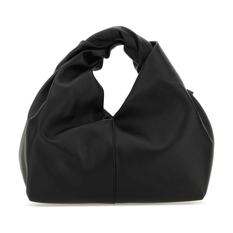 Czarna skórzana mini torba Hobo Twister JW Anderson