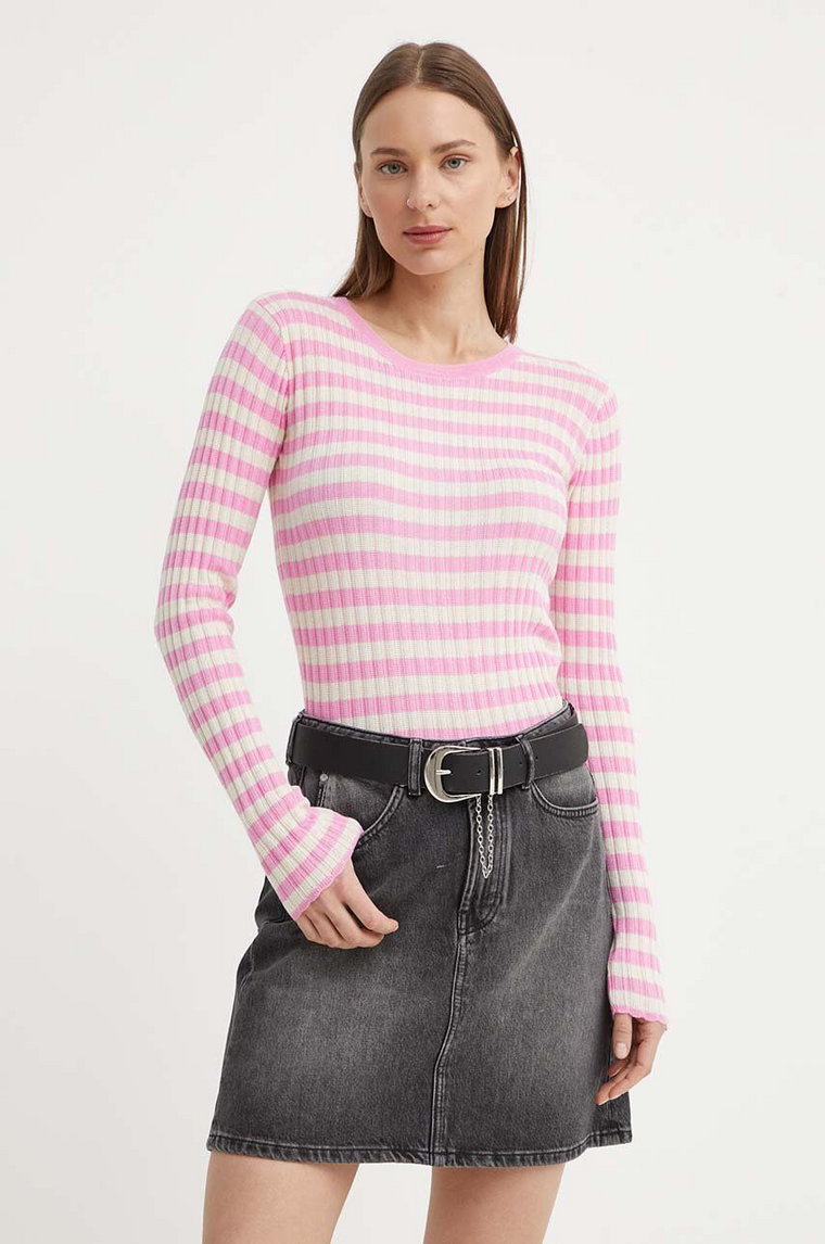 Résumé sweter ArlieRS Knit Blouse damski kolor różowy lekki 20361115