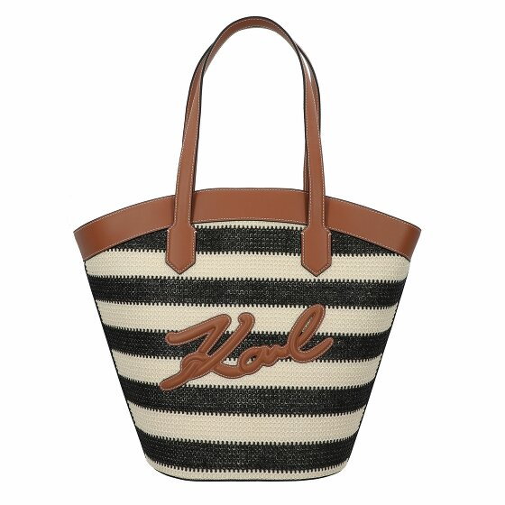 Karl Lagerfeld Signature Shopper Bag 25 cm natural-sudan brown