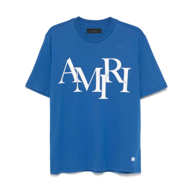 Staggered Logo Tee Shirt Amiri