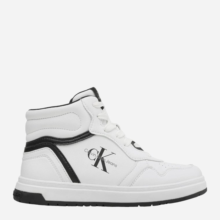 Buty sportowe chłopięce za kostkę Calvin Klein SNEAKER V3X9-80730-1355100 38 Białe (8052578356708). Buty sportowe chłopięce