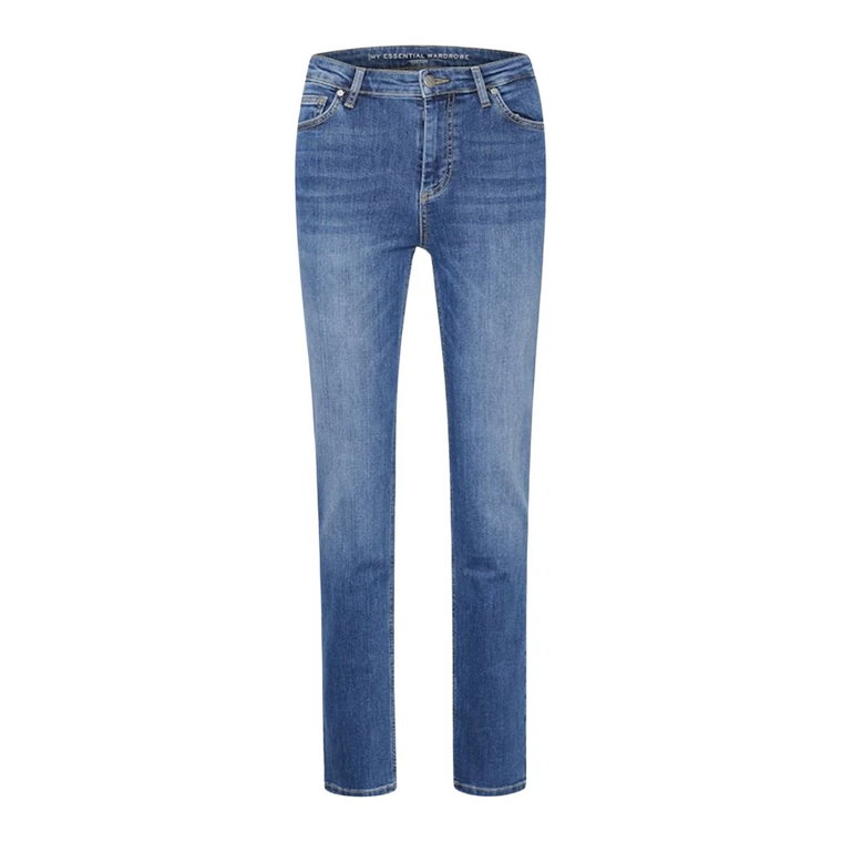 Klasyczne niebieskie jeansy straight fit My Essential Wardrobe