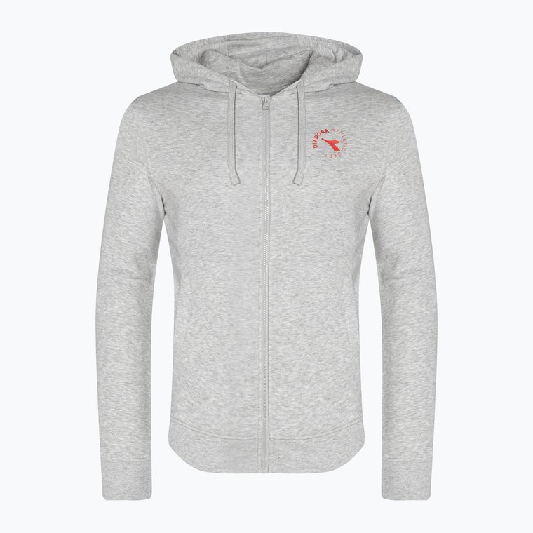 Bluza męska Diadora Hoodie FZ Essential Sport grigio medio chiaro melange