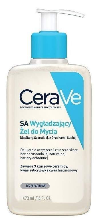 CeraVe SA Wygładzający żel do mycia do skóry szorstkiej, z grudkami, suchej