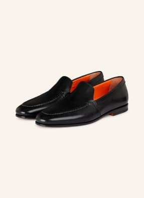 Santoni Pantofle Daisy schwarz