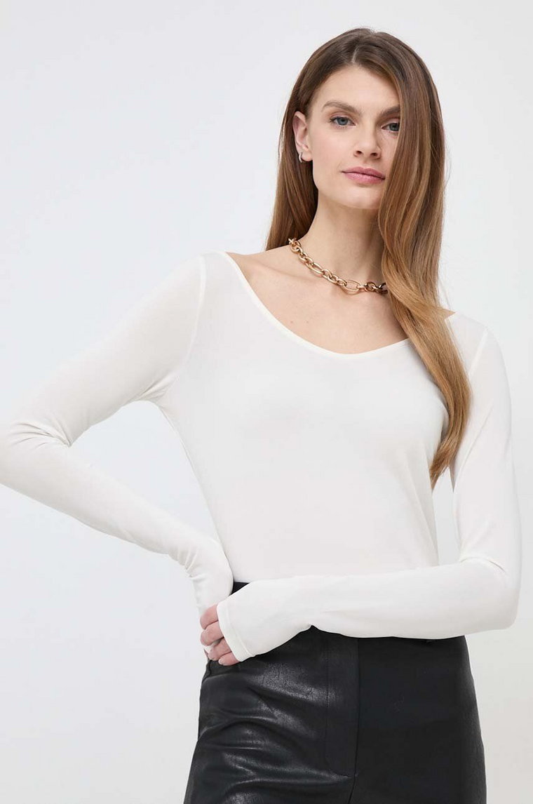 Max Mara Leisure longsleeve damski kolor beżowy 2416941027600