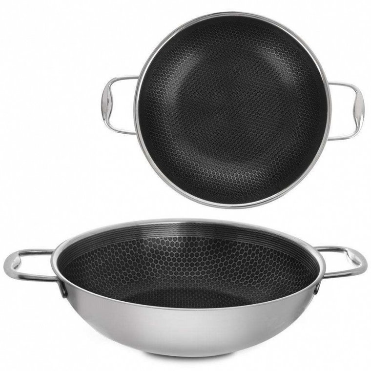 Patelnia stalowa, wok nieprzywierający, COOKCELL HYBRYD, 28 cm kod: O-112991