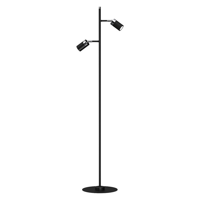 Lampa podłogowa Milagro Joker 2 x GU10, czarna chrom