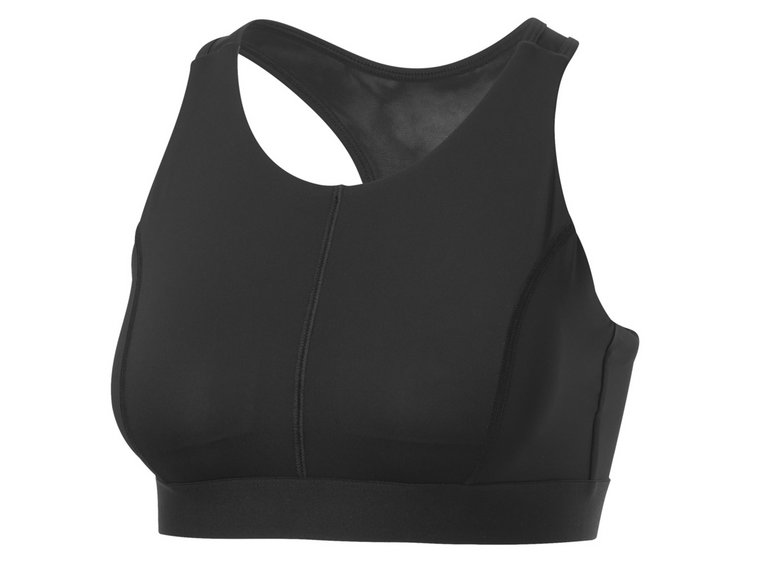 CRIVIT Biustonosz sportowy damski typu bustier (M (40/42), Czarny)