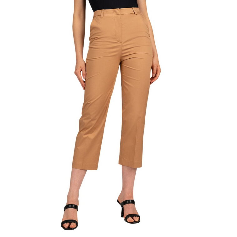 Spodnie damskie Trussardi Twill Cottoen cropped bawełniane-M