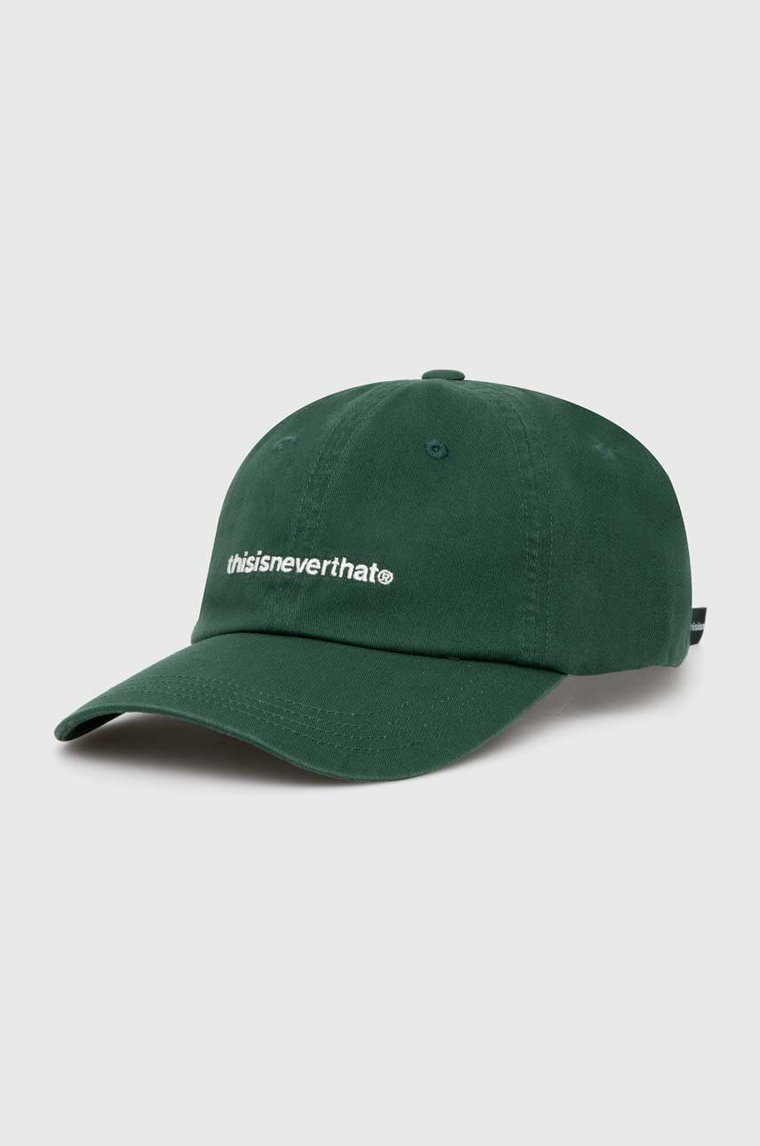 thisisneverthat czapka z daszkiem bawełniana T-Logo Cap kolor zielony z aplikacją TN240WHWBC01