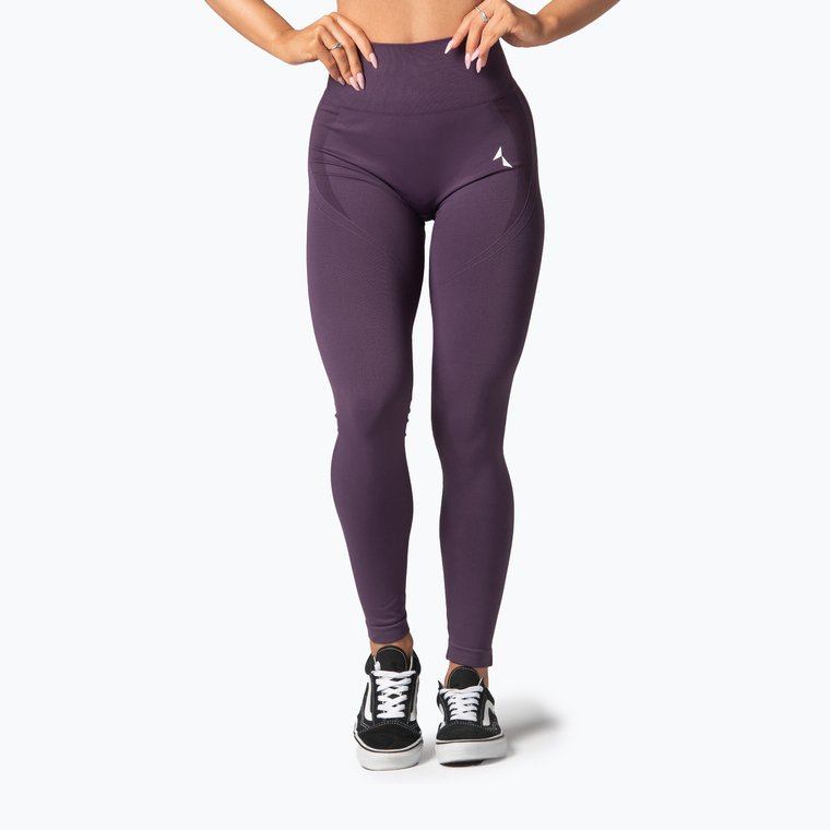 Legginsy treningowe damskie Carpatree Arcade Seamless purple/navy cosmos