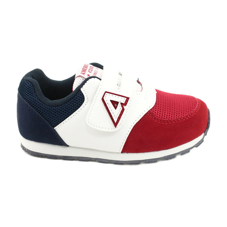 American Club Buty sportowe wkładka skórzana American BS01 BS02 Red białe czerwone granatowe