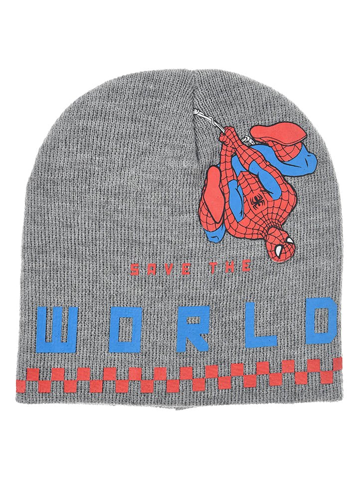 Spiderman Czapka beanie "Spider-man" w kolorze szarym