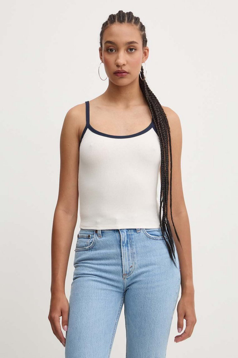 Hollister Co. top damski kolor beżowy KI339-3648