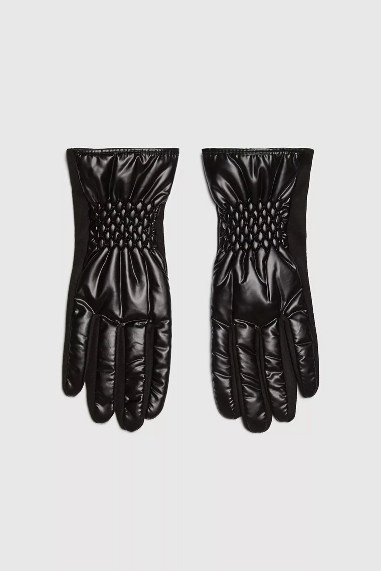 Rękawiczki z pikowaniem czarne