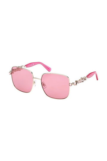 Swarovski okulary przeciwsłoneczne damskie kolor różowy