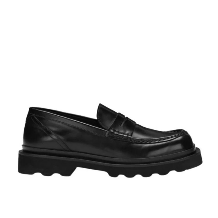 Czarne płaskie buty - Stylowy model Dolce & Gabbana