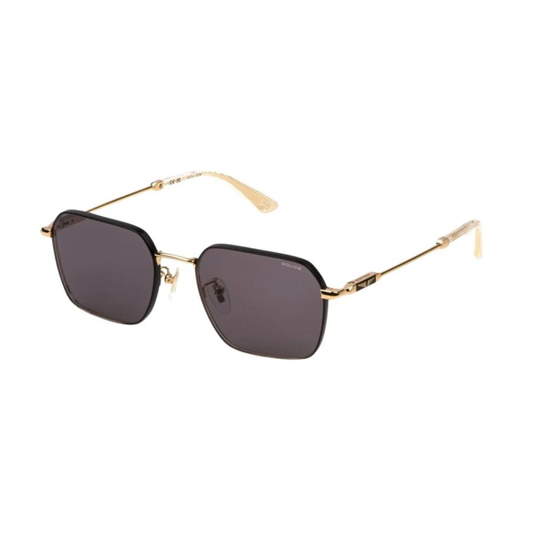 Rose Gold Czarne Okulary Dymne Soczewki Police