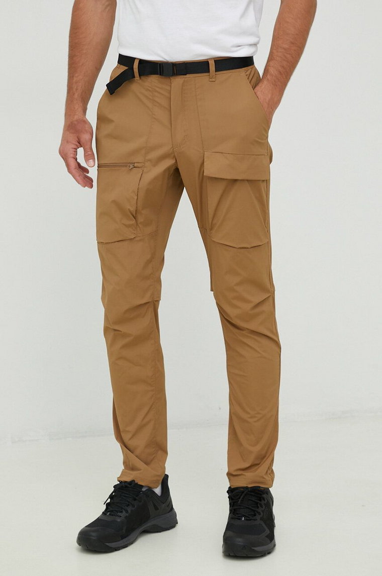 Columbia spodnie outdoorowe Maxtrail kolor brązowy 1990501
