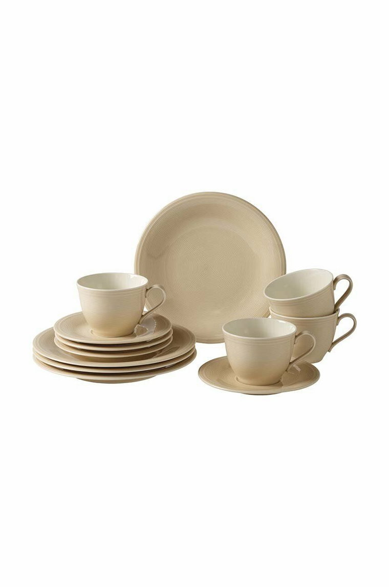 Villeroy & Boch zestaw do kawy dla 4 os. Color Loop Sand 12-pack