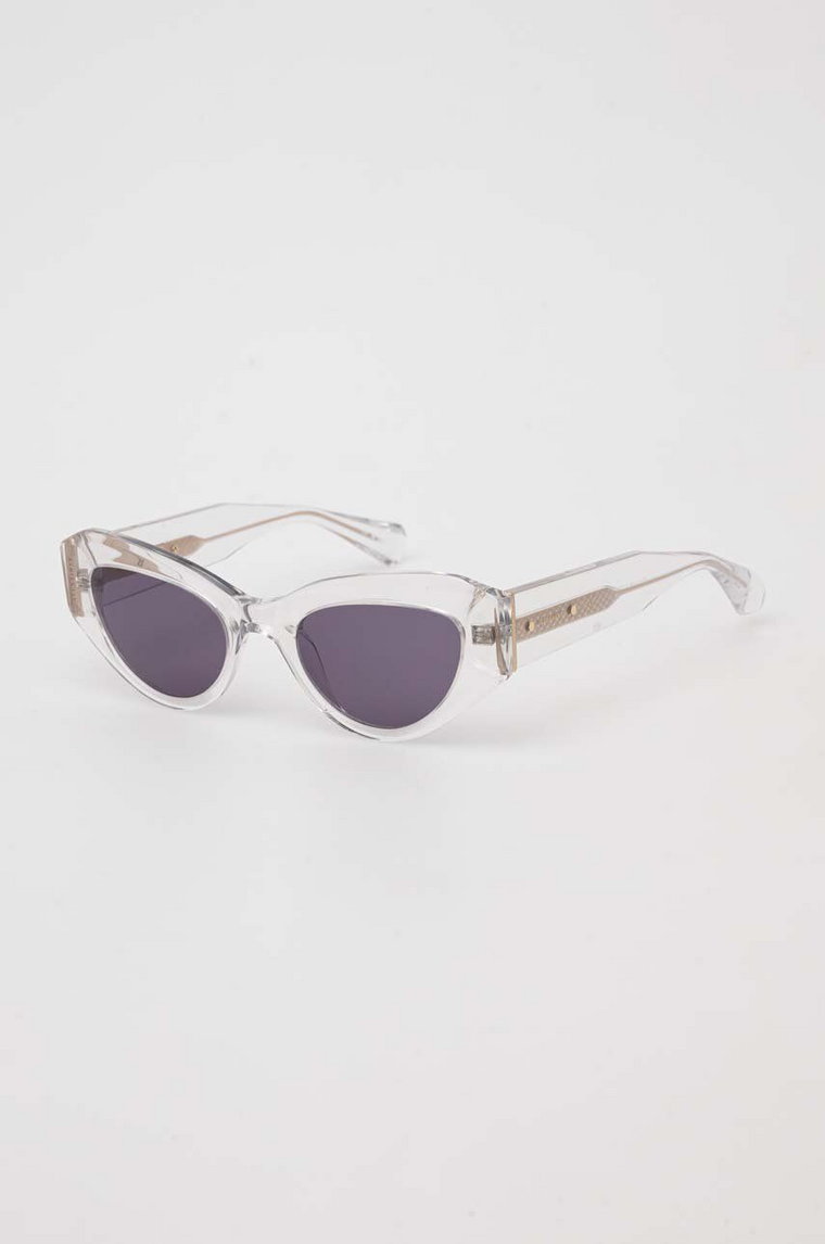 AllSaints okulary przeciwsłoneczne damskie kolor biały ALS500286651
