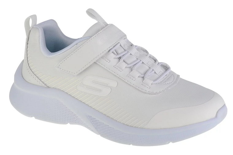 Skechers Microspec-Classmate 302607L-WHT, Dla dziewczynki, Białe, buty sneakers, skóra syntetyczna, rozmiar: 28