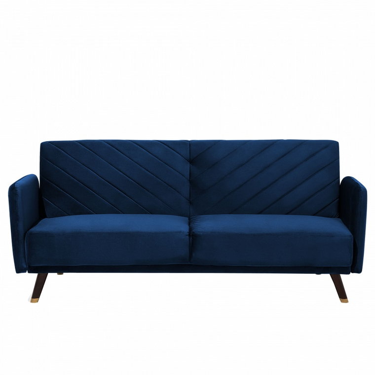Sofa trzyosobowa welwet niebieska Genna kod: 4260624111780