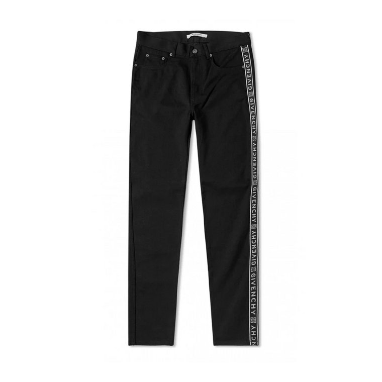 Czarne Spodnie Slim Fit z Denimu Givenchy