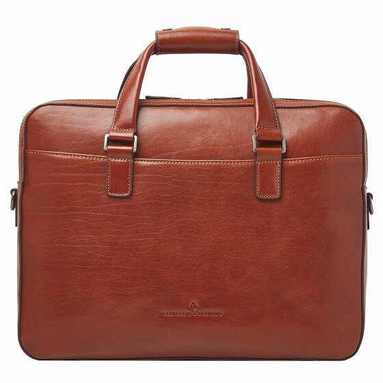 Castelijn & Beerens Paul Briefcase Leather 41 cm Komora na laptopa cognac