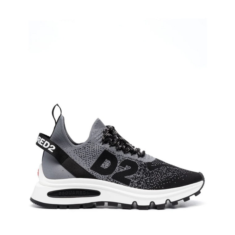 Czarne Sneakersy od Dsquared2 Dsquared2