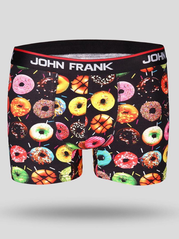 Bokserki Męskie Czarne / Wielokolorowe John Frank Donuts JFBD203