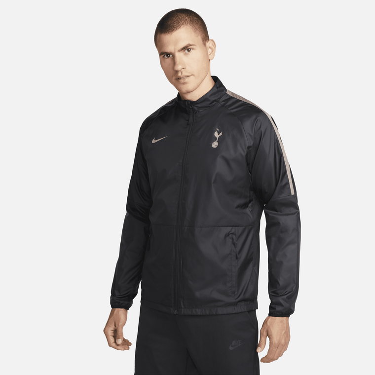 Męska kurtka piłkarska Tottenham Hotspur Repel Academy AWF (wersja trzecia) - Czerń