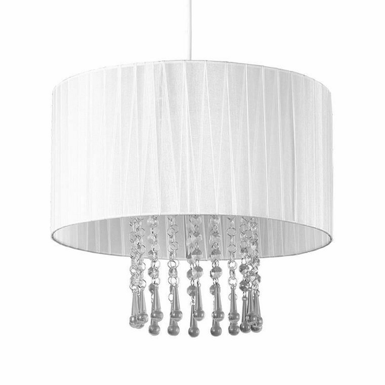 Lampa wisząca w stylu glamour E419-Wenez - biały