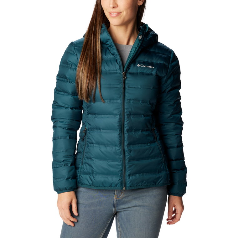 Damska kurtka puchowa Columbia Lake 22 Down Hooded Jacket night wave - M