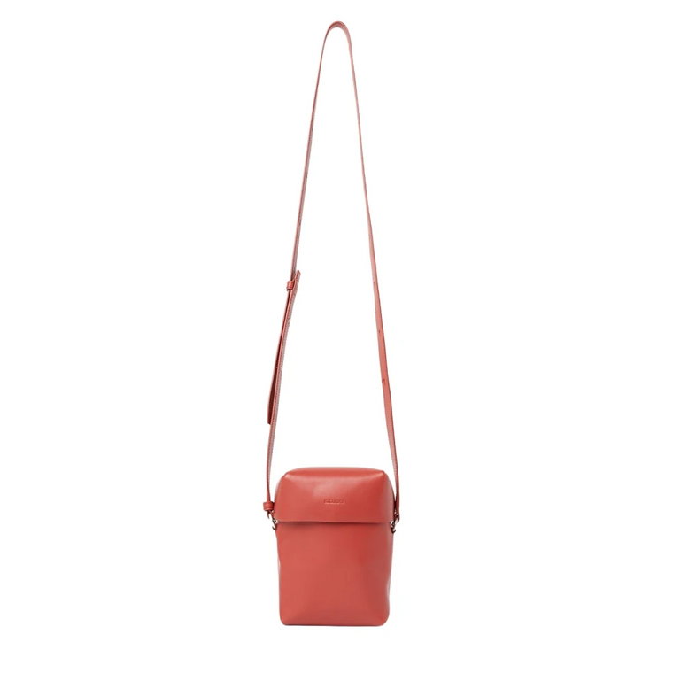 Skórzana Torba Crossbody z Regulowanym Paskiem Jil Sander