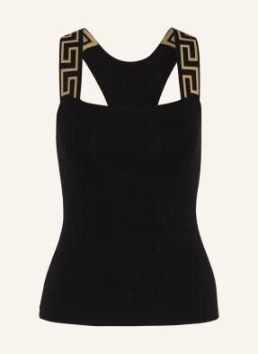 Versace Top Greco schwarz