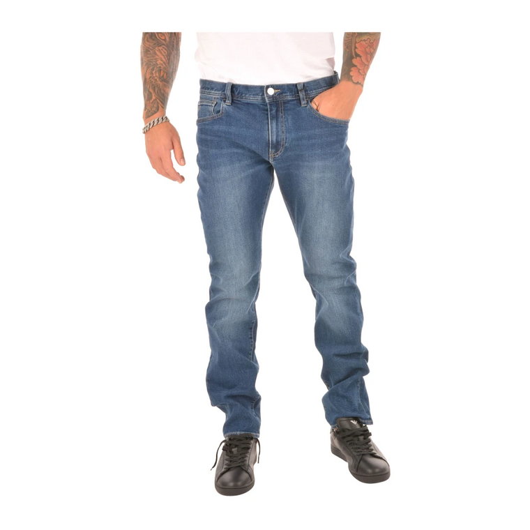 Niebieskie Podstawowe Jeansy J13 Emporio Armani