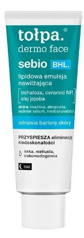 Tołpa Dermo Face Sebio BHL - Lipidowa emulsja nawilżająca 40ml