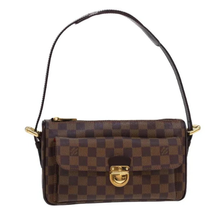 Używana torba na ramię Damier Ebene Canvas Louis Vuitton Vintage