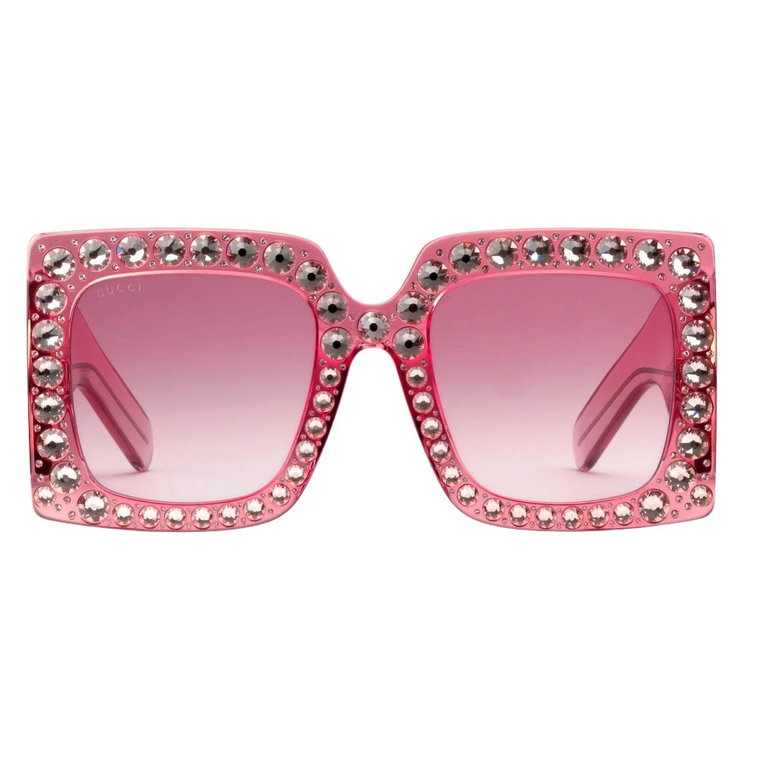 Różowe Okulary Przeciwsłoneczne Oversize Acetate Gg0145S-001 Gucci