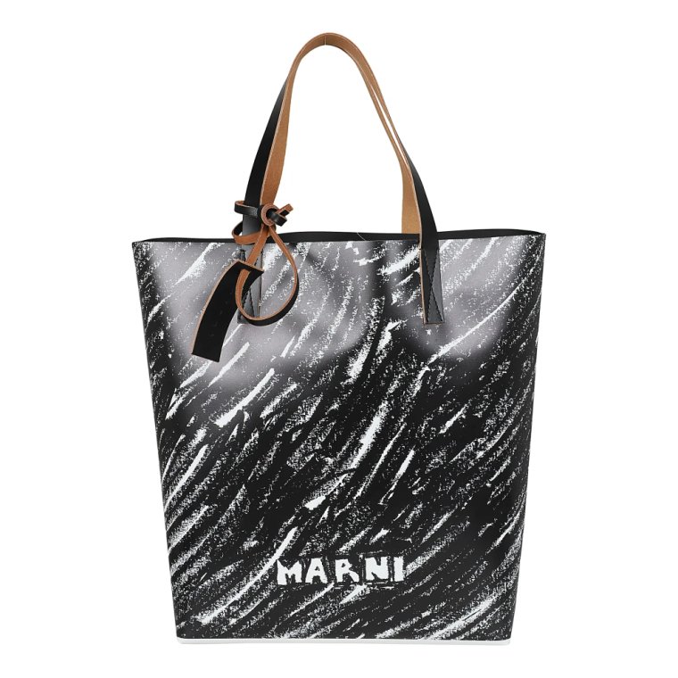 Czarna Torba Shopper dla Kobiet Marni