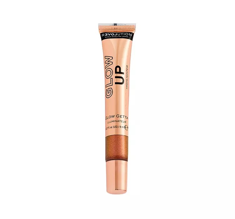 MAKEUP REVOLUTION GLOW UP LIQUID HIGHLIGHTER PŁYNNY ROZŚWIETLACZ DO TWARZY GLOW GETTA 8ML