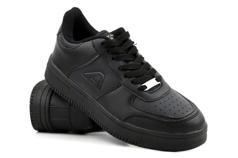 Czarne sneakersy damskie American ES 92/22, czarne